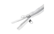 YKK zip fastener white double handle slider