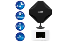 Falcon DIY 4G LTE portable internet window antenna incl. mobile 150 Mbit WLAN router