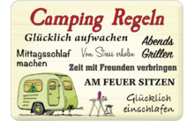 Tin Sign Camping