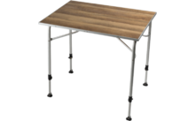 Dometic Camping Table Zero Light Oak Medium with Adjustable Legs 60 x 80 cm
